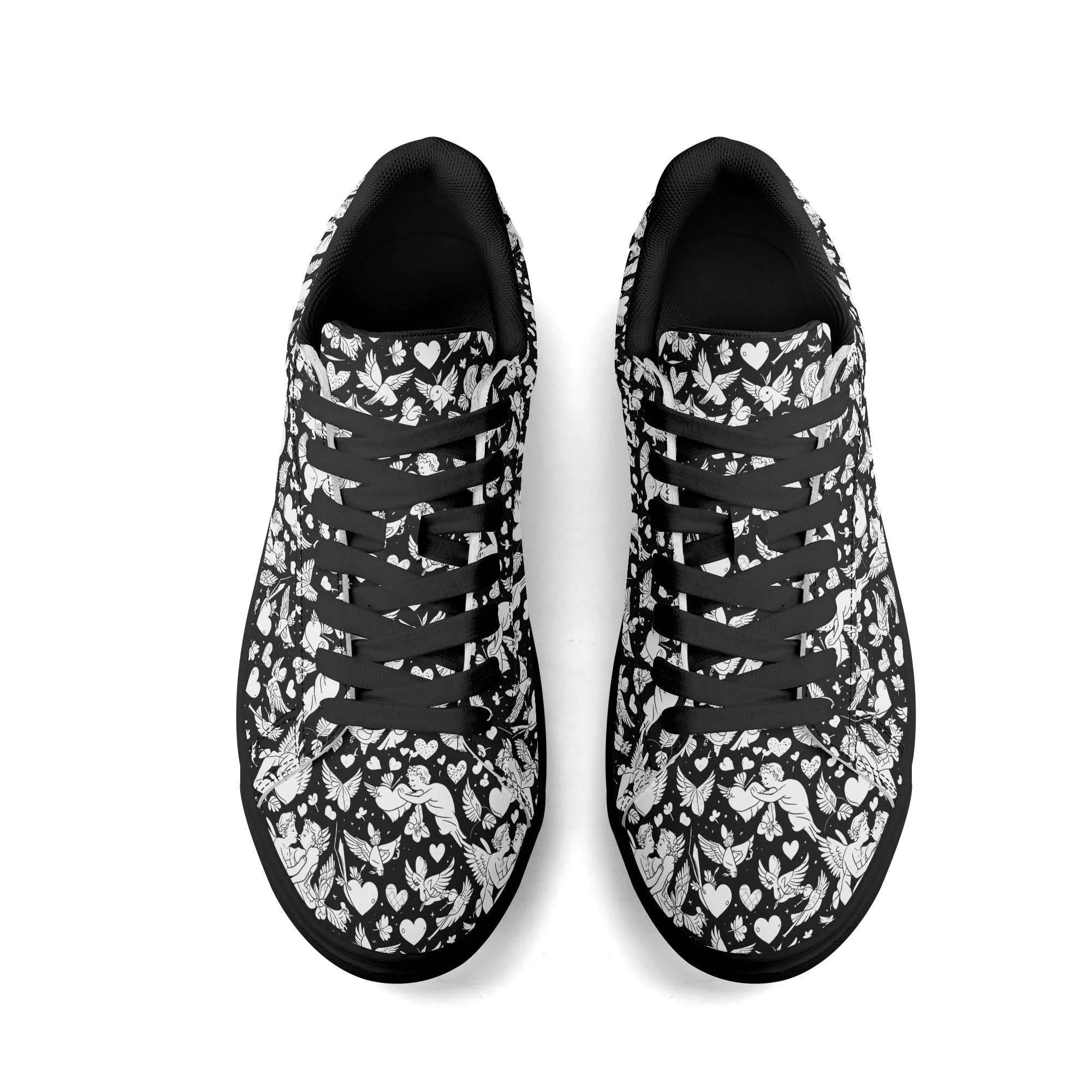 Abstract Love Adult Lightweight Brand Low Top Leather Shoes