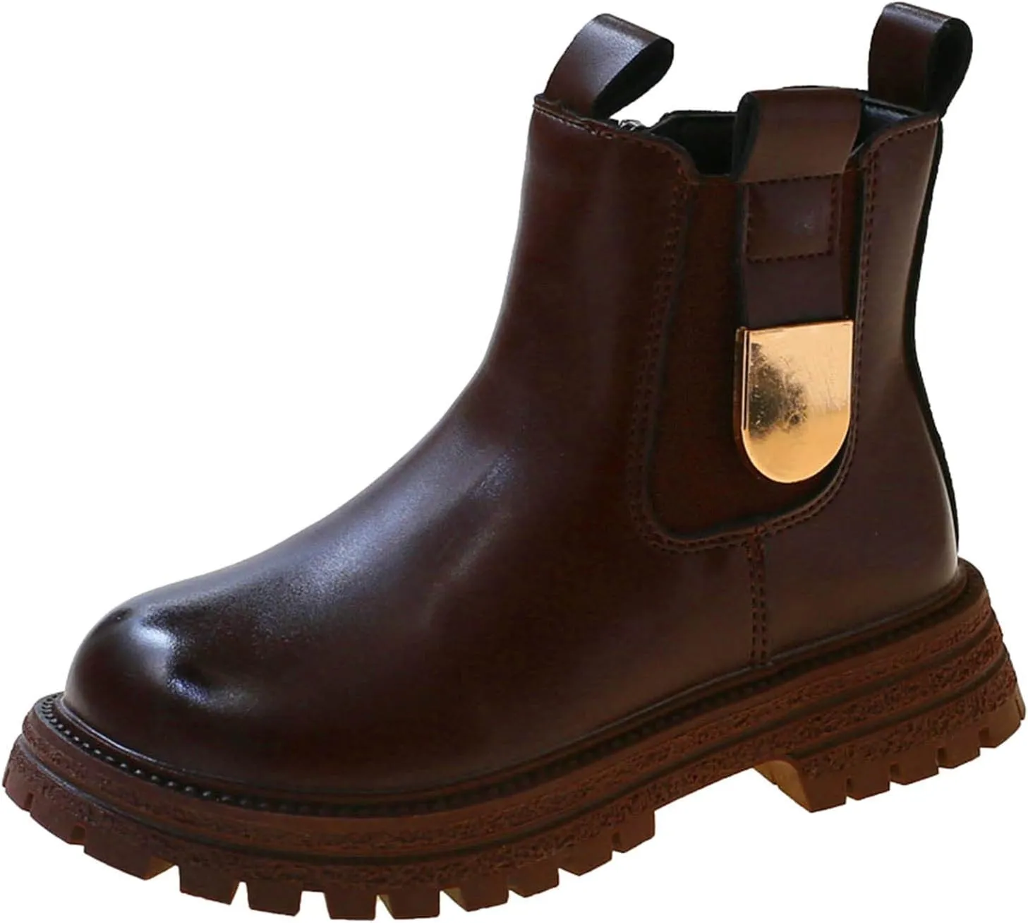 Autumn And Winter Children Boots Girls Ankle Boots Thick Bottom Non Slip Upper Side Zipper Solid Boots for
