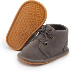 Baby Boys Girls Booties Fleece Anti-Slip Soft Sole Boots Toddler First Walker Warm Shoes