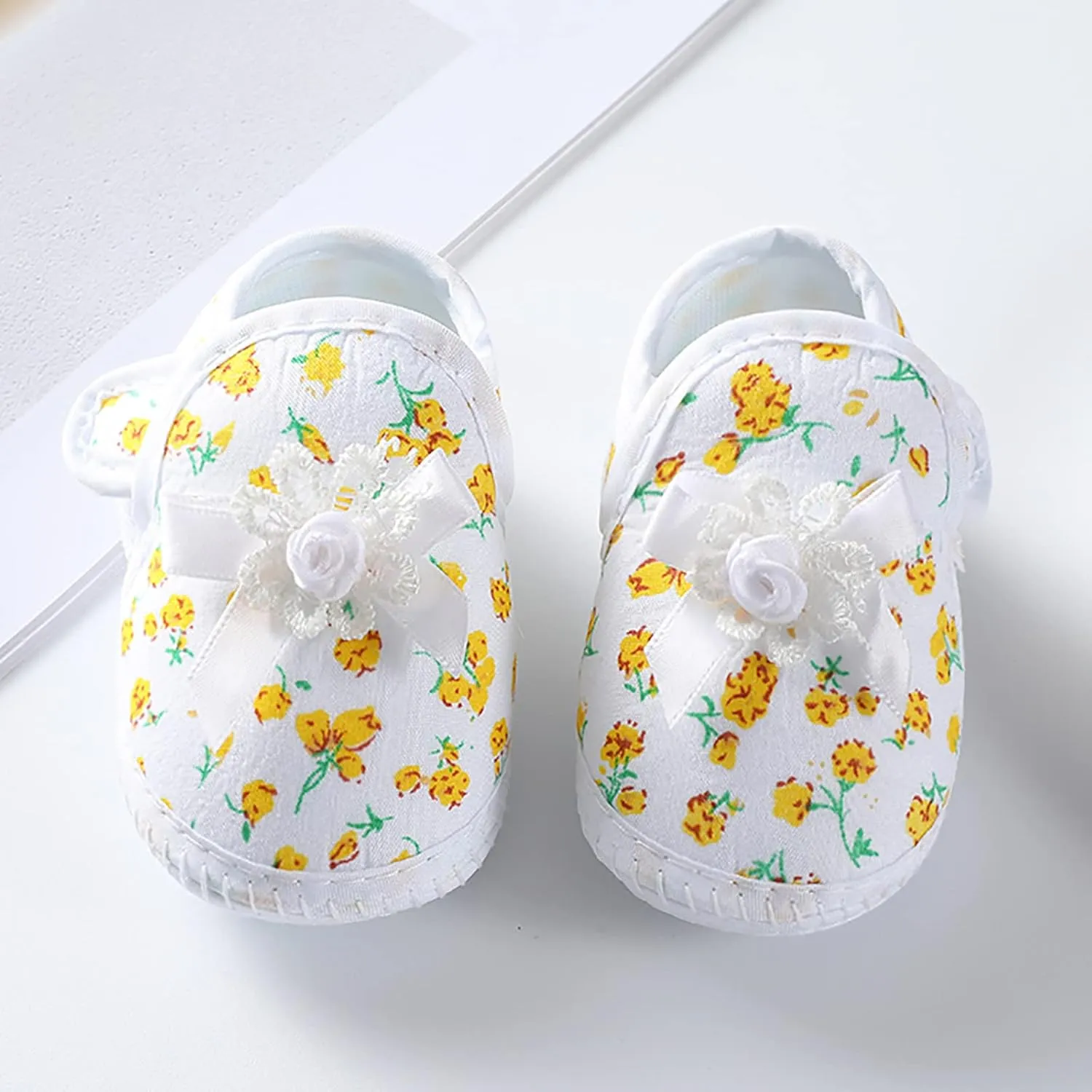 Baby Girls Soft Toddler Shoes Infant Toddler Shoes Bow Shoes Sandals Infant First Walke𝐫s Crib Shoes
