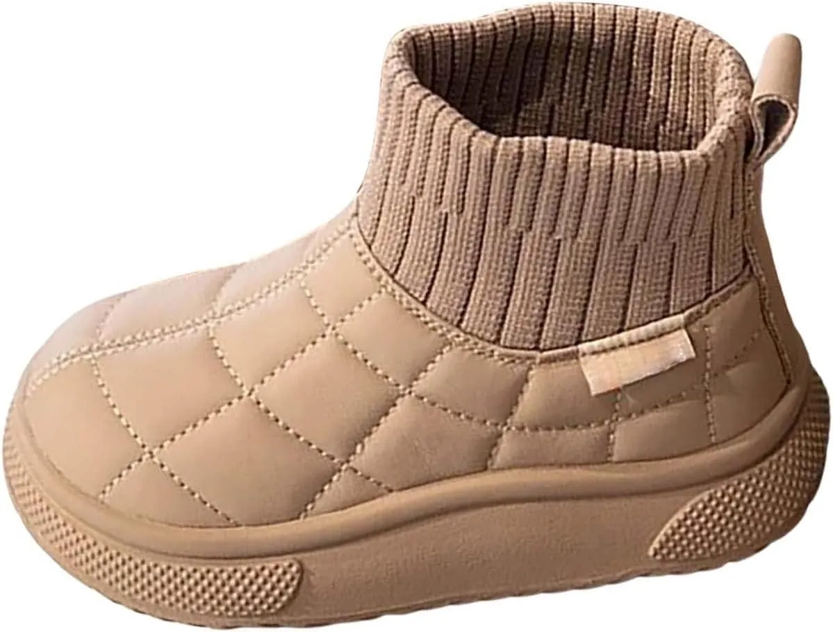 Big Kids Warm Ankle Boots Boys Girls Unisex Non Slip Mid Calf Winter Outdoor Lightweight Shoes for Girls Boots Size 13