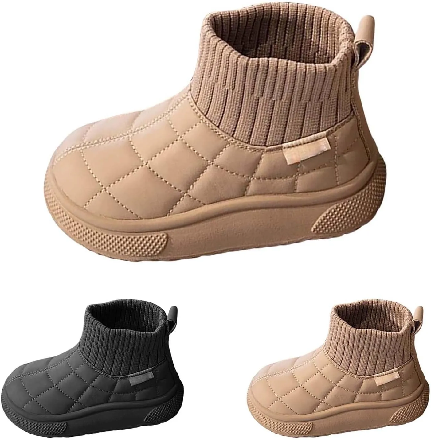 Big Kids Warm Ankle Boots Boys Girls Unisex Non Slip Mid Calf Winter Outdoor Lightweight Shoes for Girls Boots Size 13