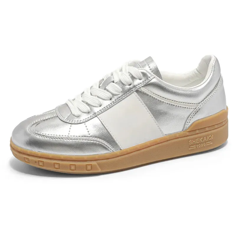binfenxie  -  2024 New Genuine Leather Shoes Women Sneakers Lace Up Small White Shoes Comfortable Ladies Casual Shoes Size 34-40