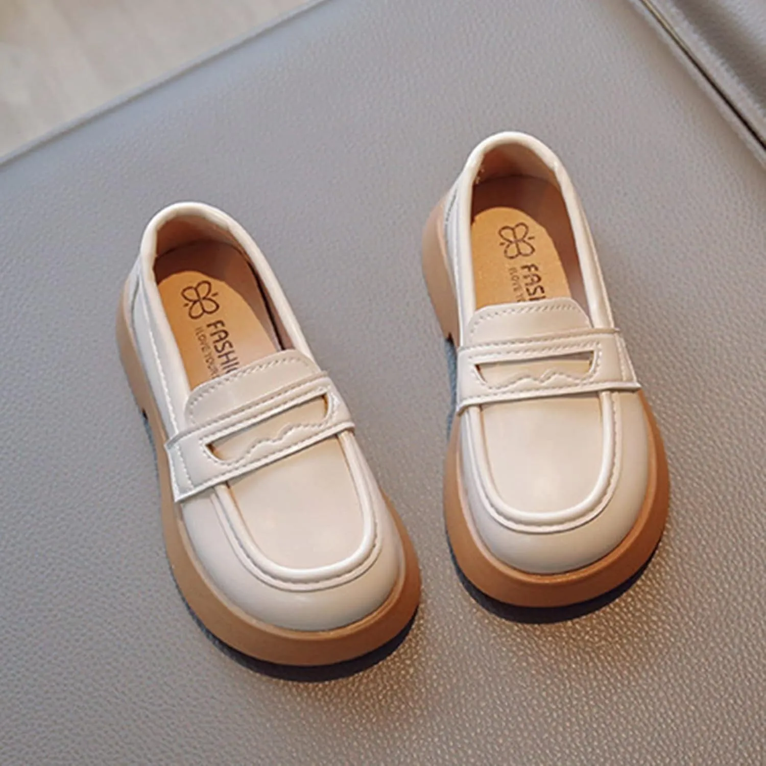 Boys Shoes Girls Slip On Leather Loafer Tassel Bow School Dress Shoes for Girls Shoes for Boys