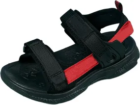 Children's Boys Summer Sports Sandals Hiking Beach Outdoor Open Toe Sports Sandals Boy Sandals (Red #1, 5.5 Big Kids)