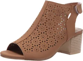 Chunky Sandals for Women Orthopedic Fashion Non Slip Middle Heels Breathable Hollow Out Slingback Sandals Ladies Elegant Summer Walking Shoes and Hook And Loop Closure