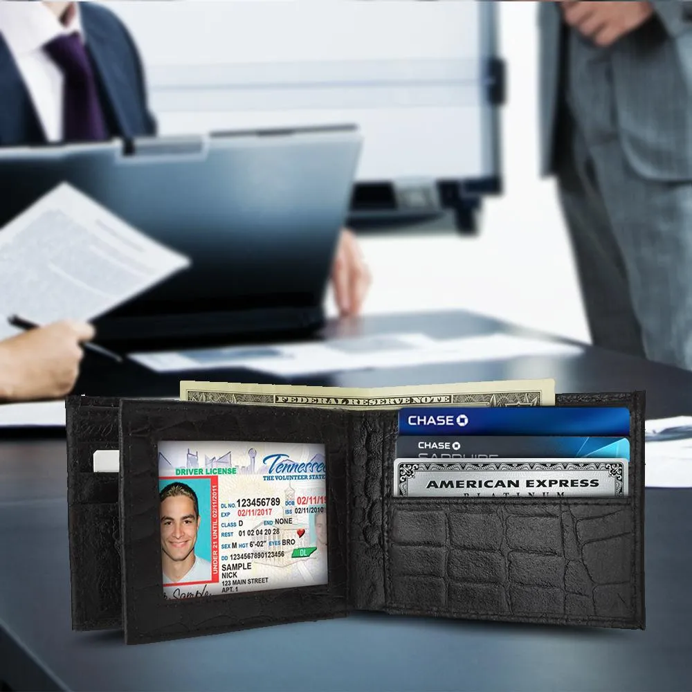 Croc Bifold Card Holder