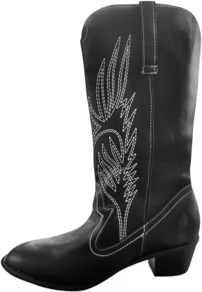 Eduavar Cowboy Boots for Women Cowboy Style, Cowboy Boots for Women Wide Calf Amelia Western Boots Pointed Toe Low Heel Boots