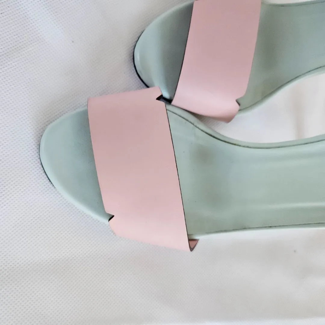 Fendi Multicolor Strappy Sandal Heels, 36