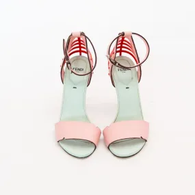 Fendi Multicolor Strappy Sandal Heels, 36