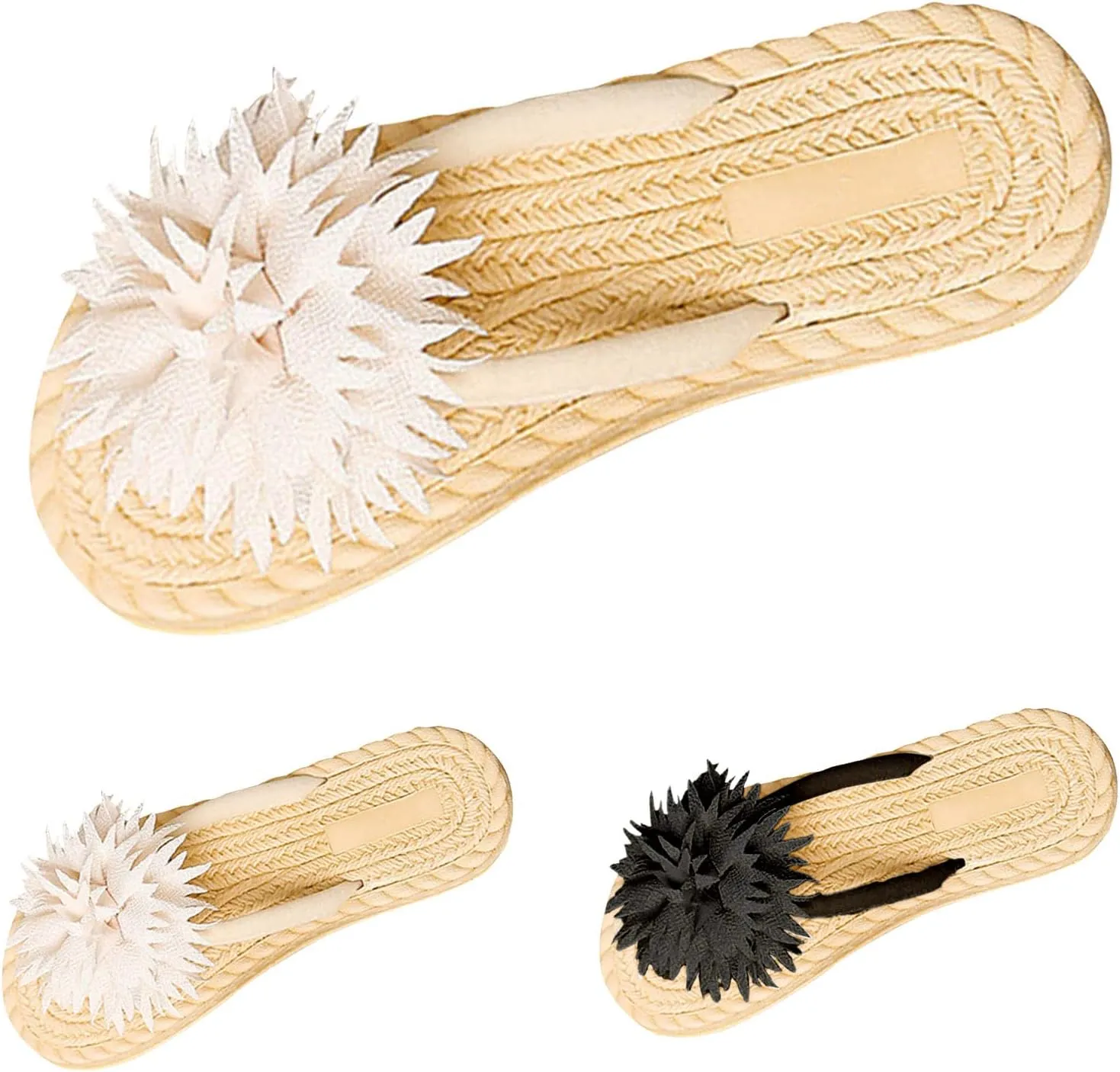 Flip Flops for Women Flower Comfort Flip Flops Flat Sandals Bohemia Beach Sandals Summer Beach Slippers Vacation Shoes