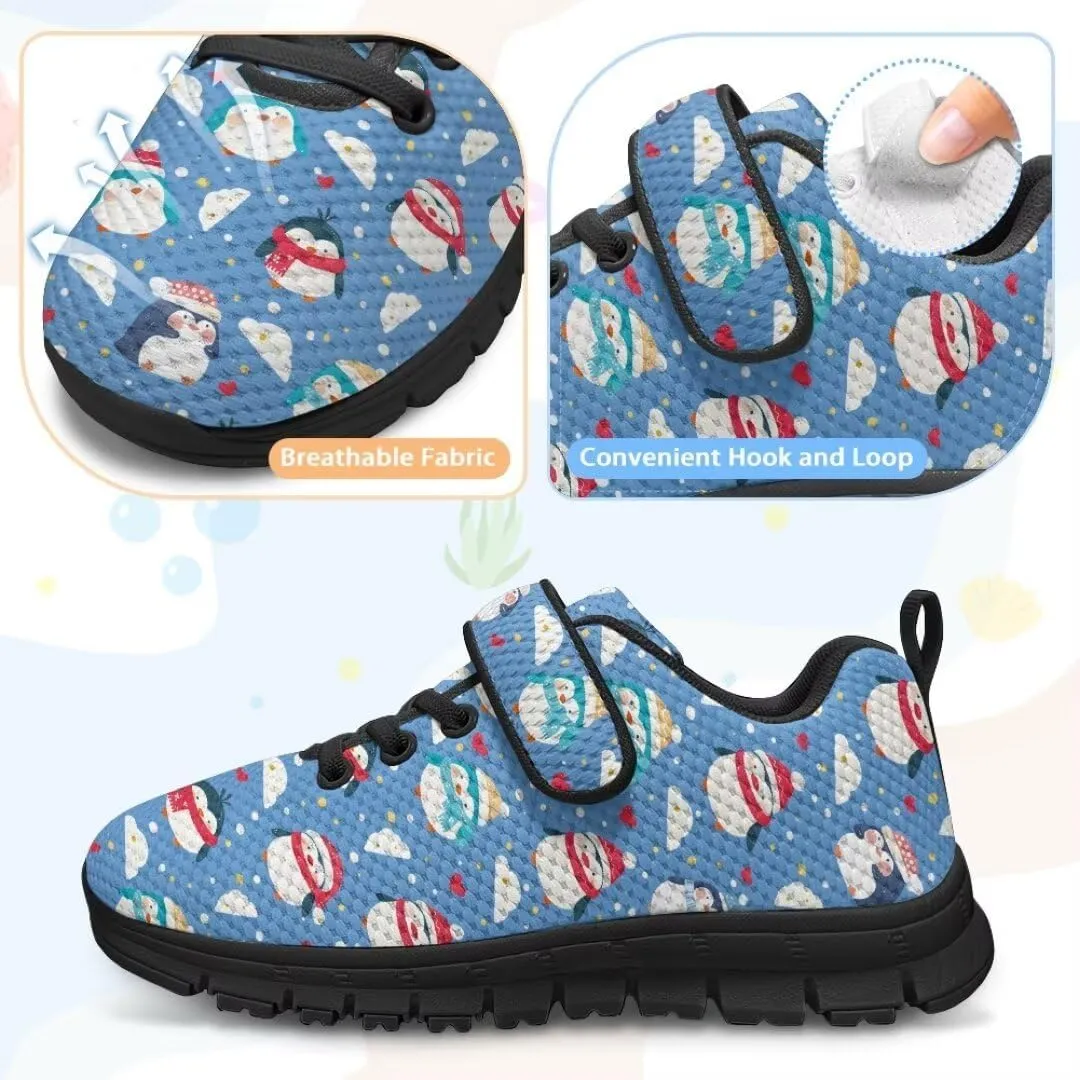 Girls Boys Hook & Loop Closure Sneakers Unisex Child Kids Anti-Slip Lightweight Shoes