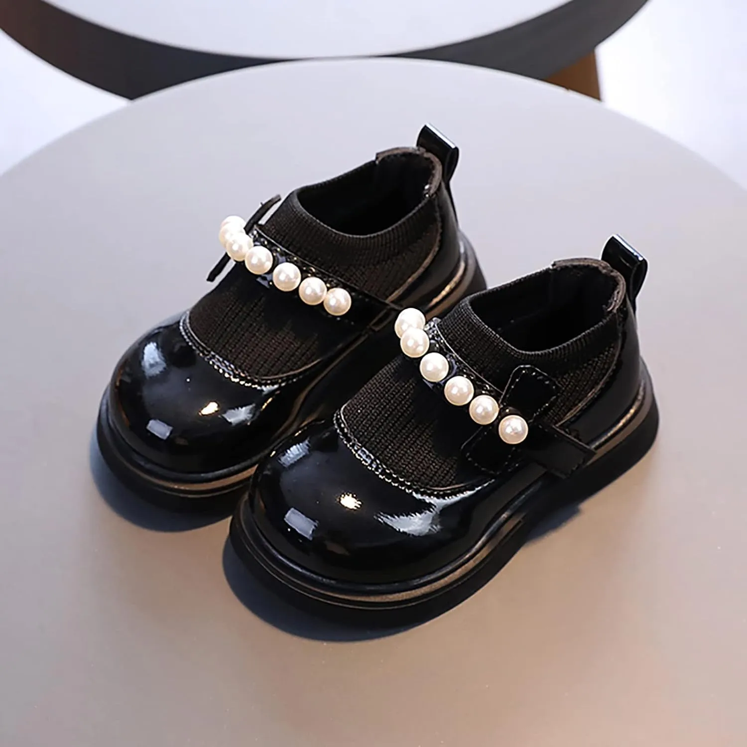 Girls Toddler Little Kid Big Kid Dress Flat Ballerina Shoe Leather Shoes Comfort Dress Shoes Kids Booties for Girls