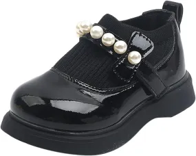 Girls Toddler Little Kid Big Kid Dress Flat Ballerina Shoe Leather Shoes Comfort Dress Shoes Kids Booties for Girls