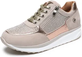 Ladmiple Sneakers For Women Walking Shoes Wide Width Slip On Loafers Comfort Fashion Dressy Casual Summer Glitter Shoes