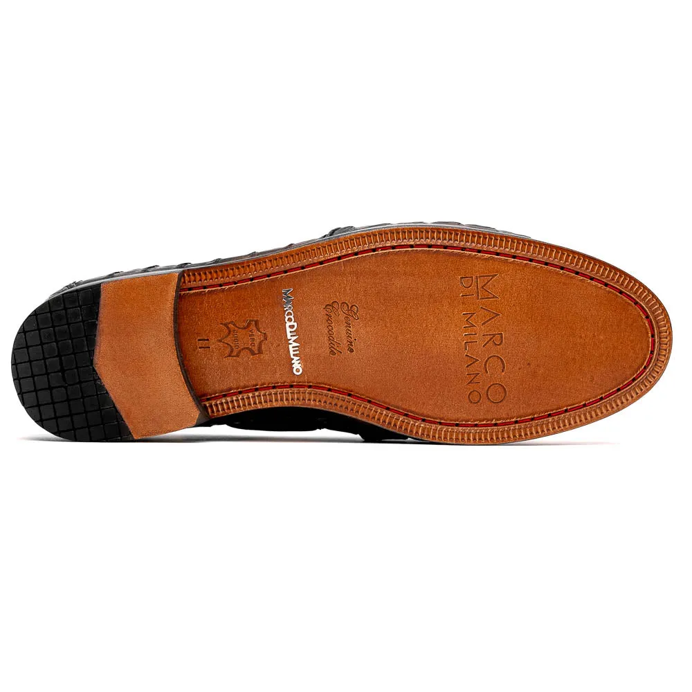 Marco Di Milano Apricena Caiman Fuscus and Leather Woodgreen