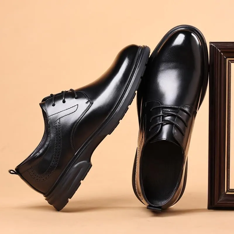 Men's Casual Dress Oxfords Shoes Fashion Business Casual Derby Prom Wedding Suit Shoes