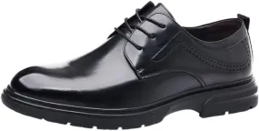 Men's Casual Dress Oxfords Shoes Fashion Business Casual Derby Prom Wedding Suit Shoes