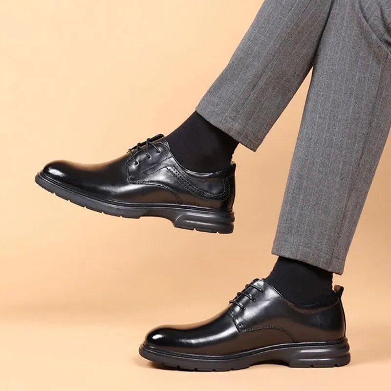 Men's Casual Dress Oxfords Shoes Fashion Business Casual Derby Prom Wedding Suit Shoes