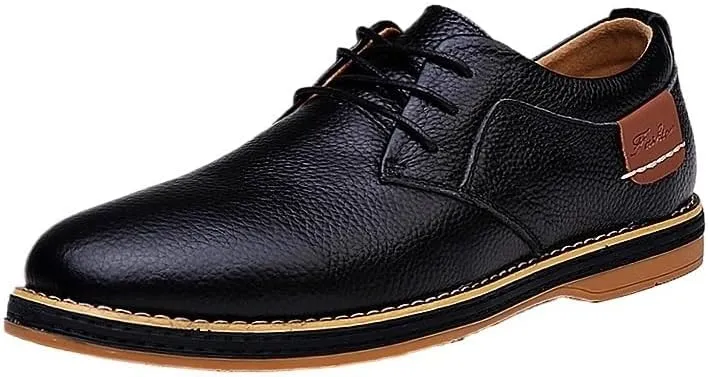 Men's Formal Business Oxford Summer Lace Up Fashion Casual Classic Dress Shoes Daily Non-Slip Soft Sole Casual Shoes