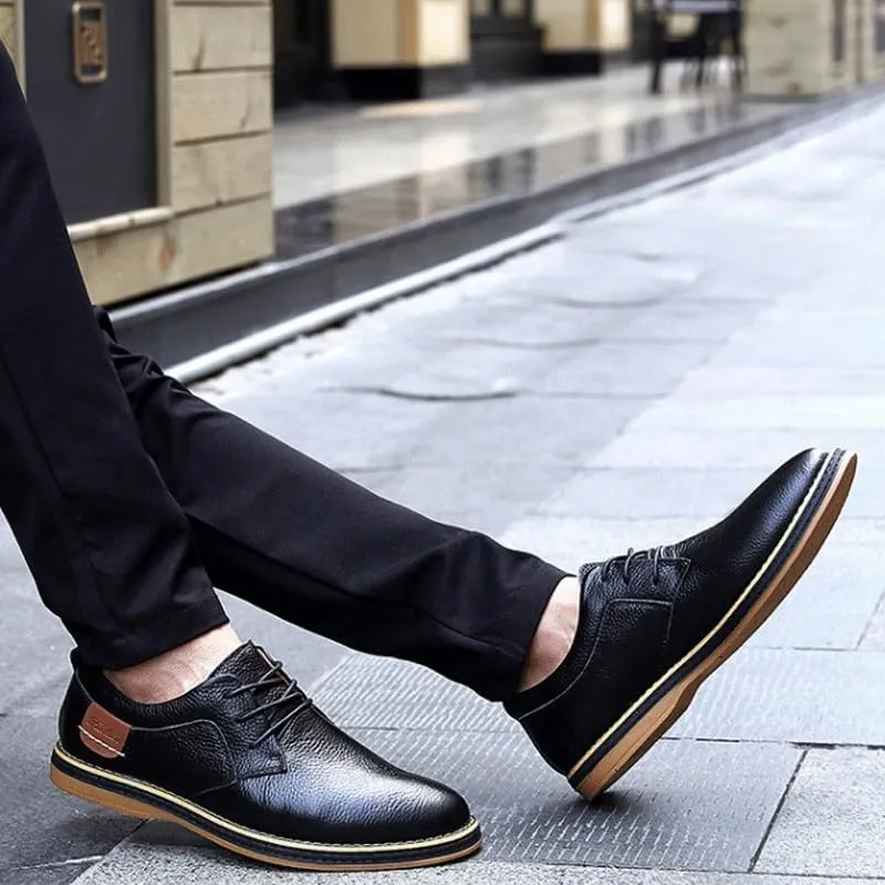 Men's Formal Business Oxford Summer Lace Up Fashion Casual Classic Dress Shoes Daily Non-Slip Soft Sole Casual Shoes