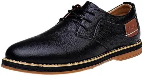 Men's Formal Business Oxford Summer Lace Up Fashion Casual Classic Dress Shoes Daily Non-Slip Soft Sole Casual Shoes