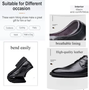Men's Oxfords Dress Shoes,Leather Business Casual Pointed Toe Breathable Dress Shoes,Non-Slip Breathable Leather Shoes. (Brown,5.5)