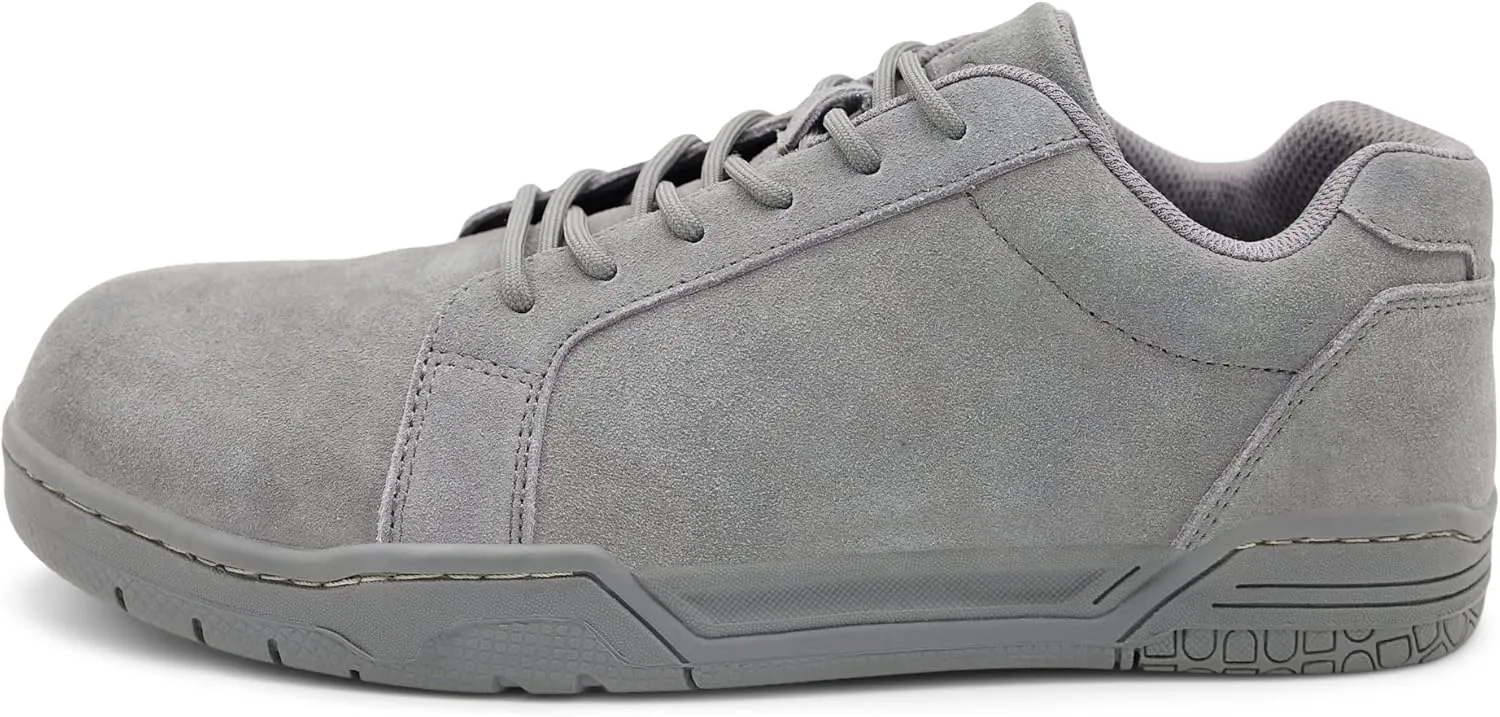 Mens Skate Casual Composite toe Industrial Safety Shoes for Men Work Sneakers Comfortable Slip Resistant Metal Free