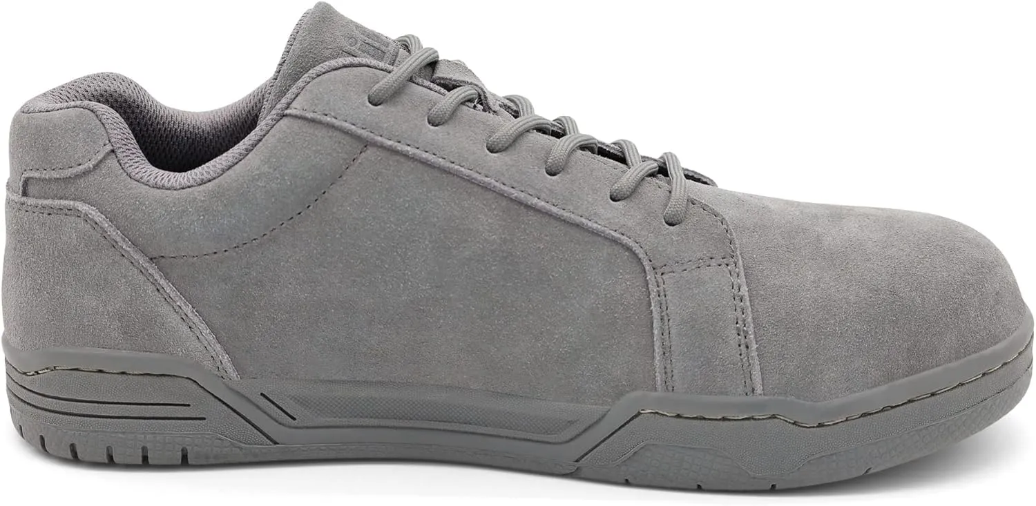 Mens Skate Casual Composite toe Industrial Safety Shoes for Men Work Sneakers Comfortable Slip Resistant Metal Free
