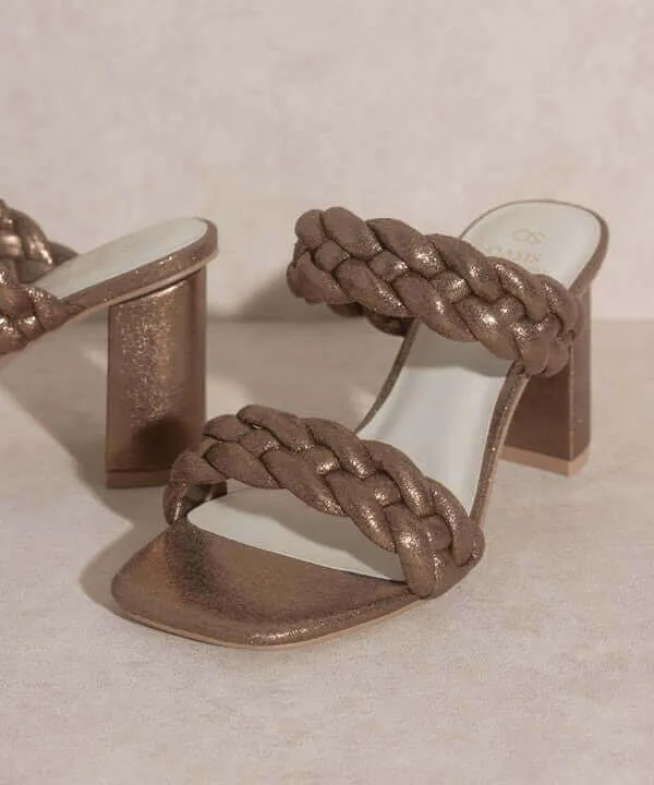 OASIS SOCIETY Savannah - Metallic Heels Sandals