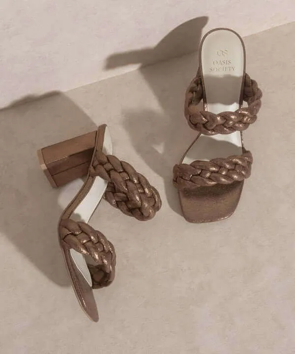 OASIS SOCIETY Savannah - Metallic Heels Sandals