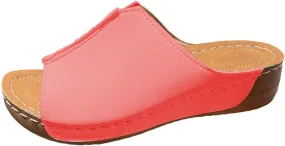Orthopedic Sandals for Women Comfortable Dressy Casual Slides Wedge Slippers Open Toe Indoor Yoga Mat San