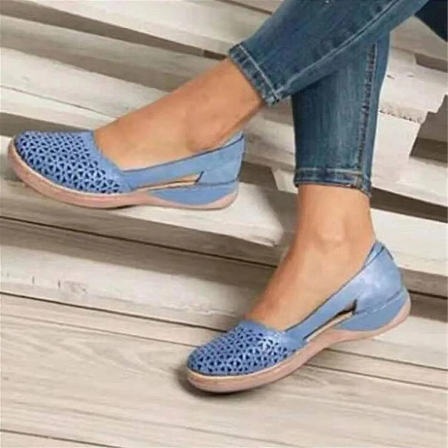 PGOJUNI Women's Fashion Sneakers,Women's Air Cushion Slip-On Walking Sneaker Orthopedic Diabetic Shoes with Arch Support
