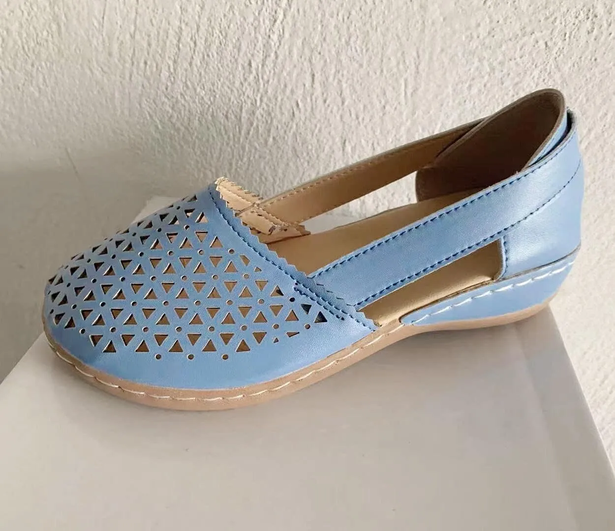 PGOJUNI Women's Fashion Sneakers,Women's Air Cushion Slip-On Walking Sneaker Orthopedic Diabetic Shoes with Arch Support