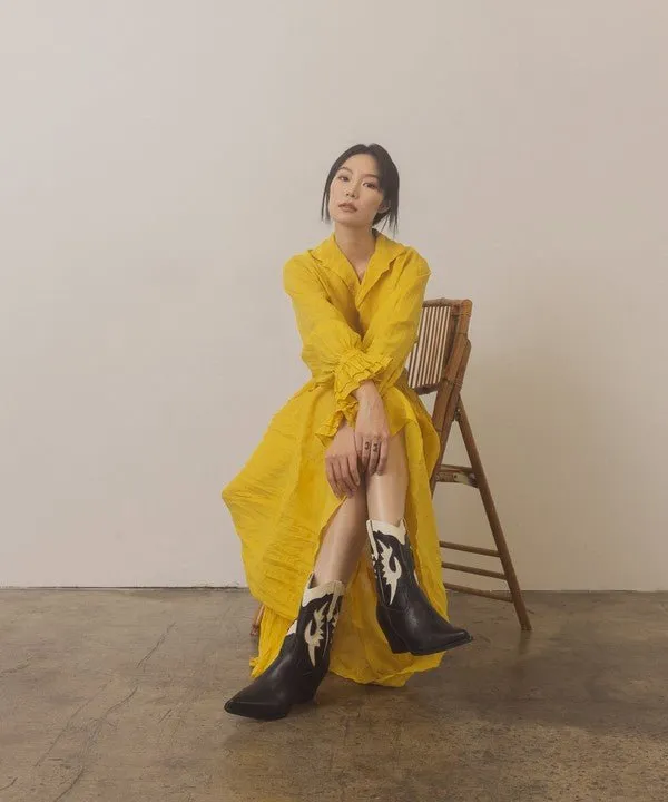 Rodeo Chic: Oasis Society Houston Multi-Layered Cowboy Boots