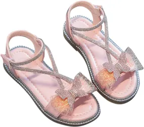 Sandals Kids Girls Summer Girls' Sandals Korean Edition Little Girls' Pearl Open Toe Shoes Kids Pool Sandals