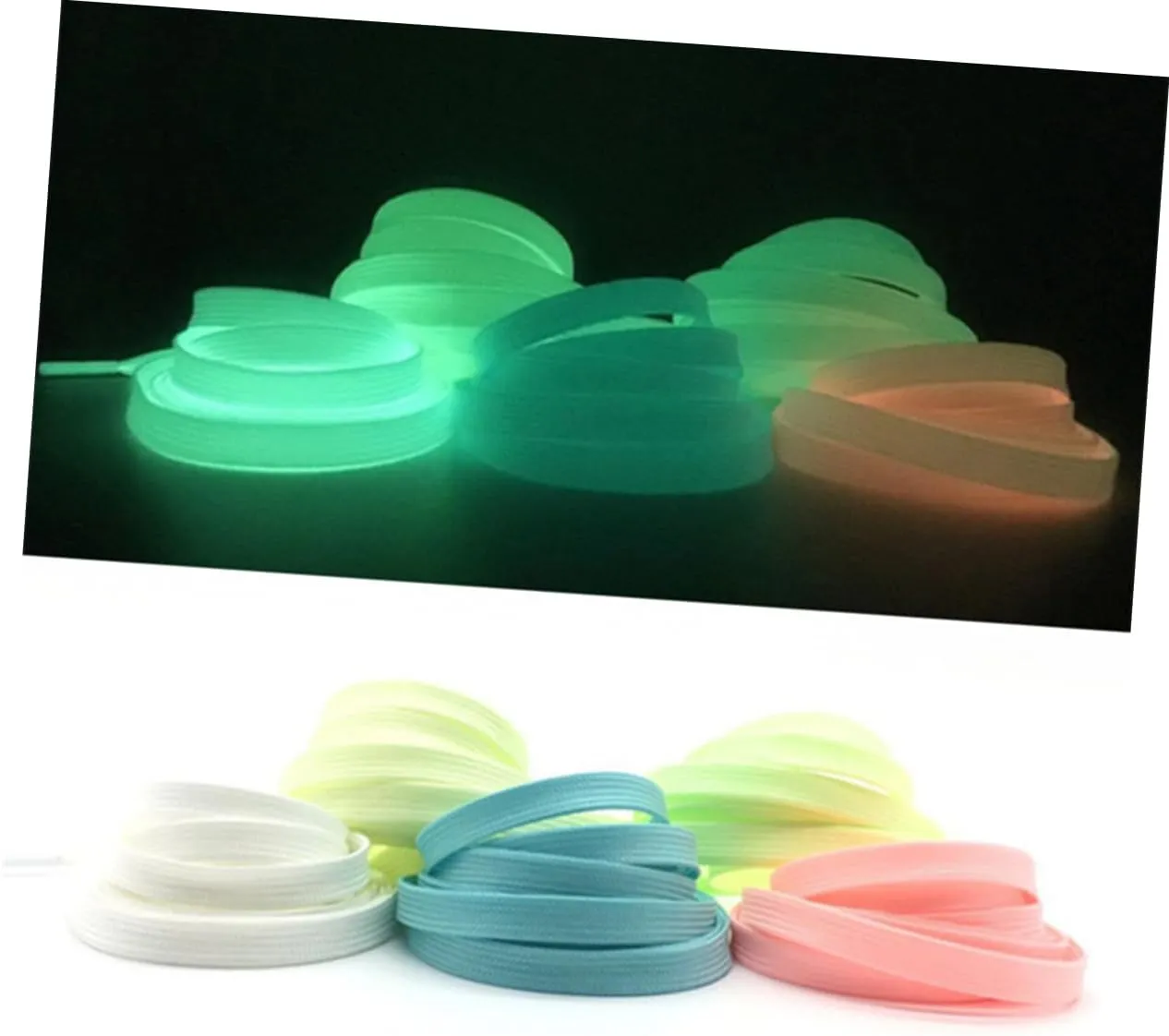Sports Shoe Laces Shoe Fluorescent Shoe Laces Shoes Laces for Sneakers Elastic Shoe Laces for