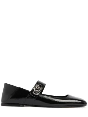 Valentino Garavani   5mm Vlogo nappa leather ballerina flats 