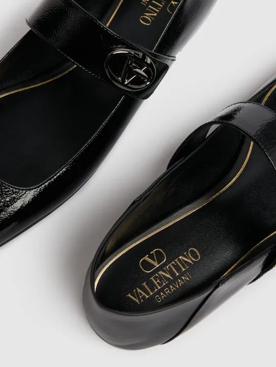 Valentino Garavani   5mm Vlogo nappa leather ballerina flats 