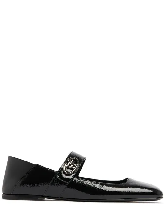 Valentino Garavani   5mm Vlogo nappa leather ballerina flats 