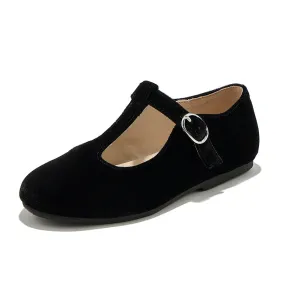 Velvet Buckle Shoes