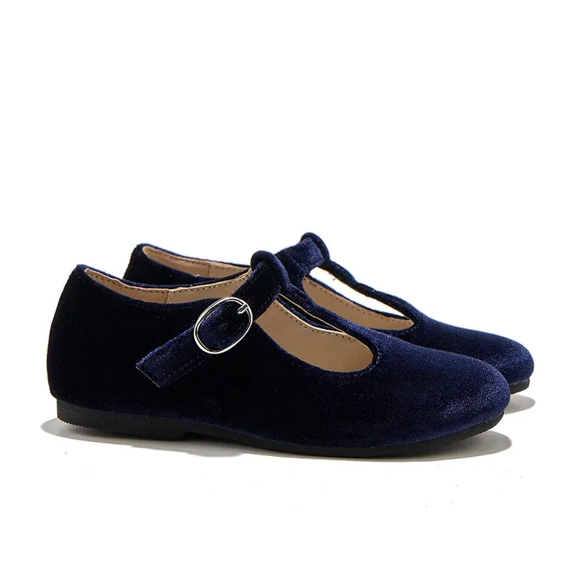Velvet Buckle Shoes