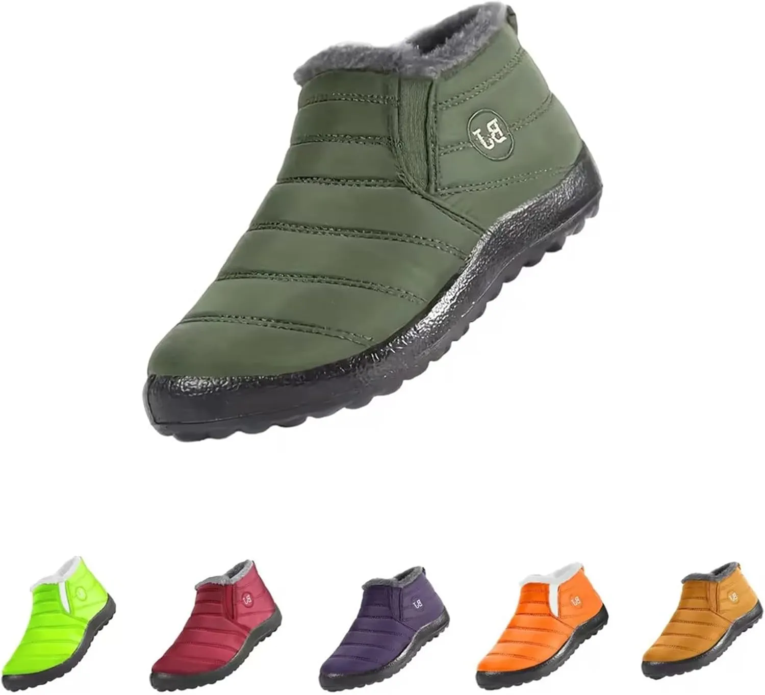 Womens Snow Boots Wide Width Slip On Snow Boots for Ladies Womens Warm Ankle Barefoot Shoes Grounded Footwear Hiking Barefoot Shoes Men Snow Booties Men