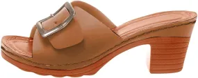 Womens Summer Slipper PU Leather Comfort Mules Outdoor Beach Shoes Vintage Slip Wedge Flowers Comfortable Arch Support Flats Closed Toe Wide Width Mesh Slippers Sandals Clogs